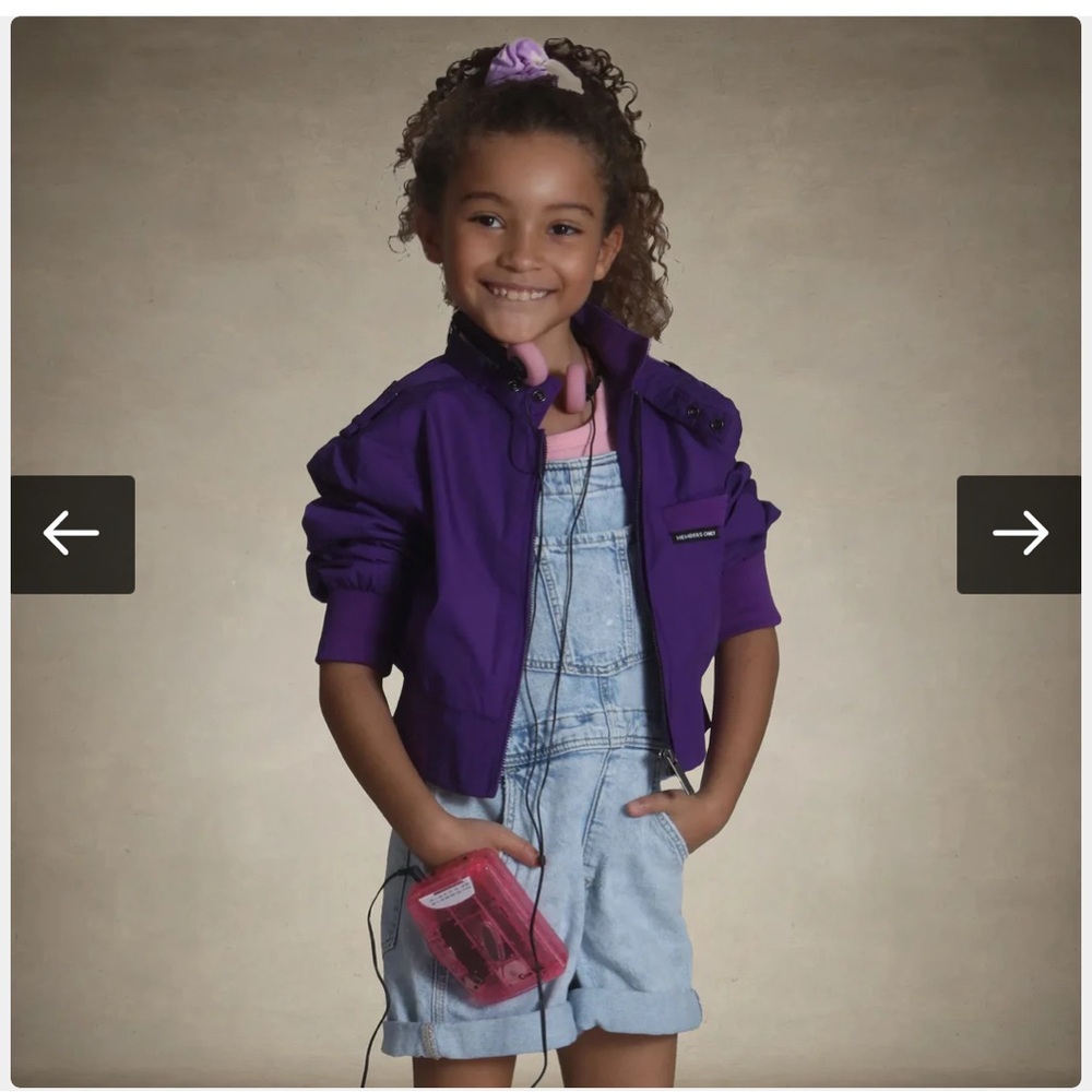 Members Only Girls Racer Jacket in Purple - New with Tags